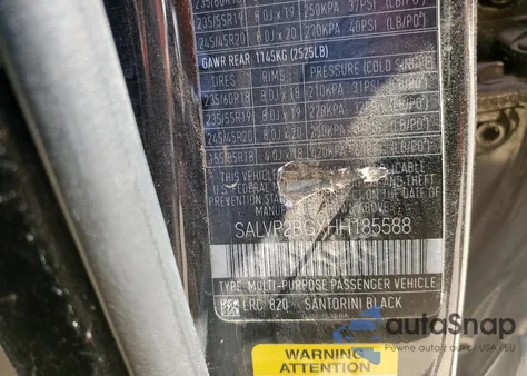 2017 Land Rover Range Rover Evoque Se из США, поврежденный, VIN SALVP2BGXHH185588